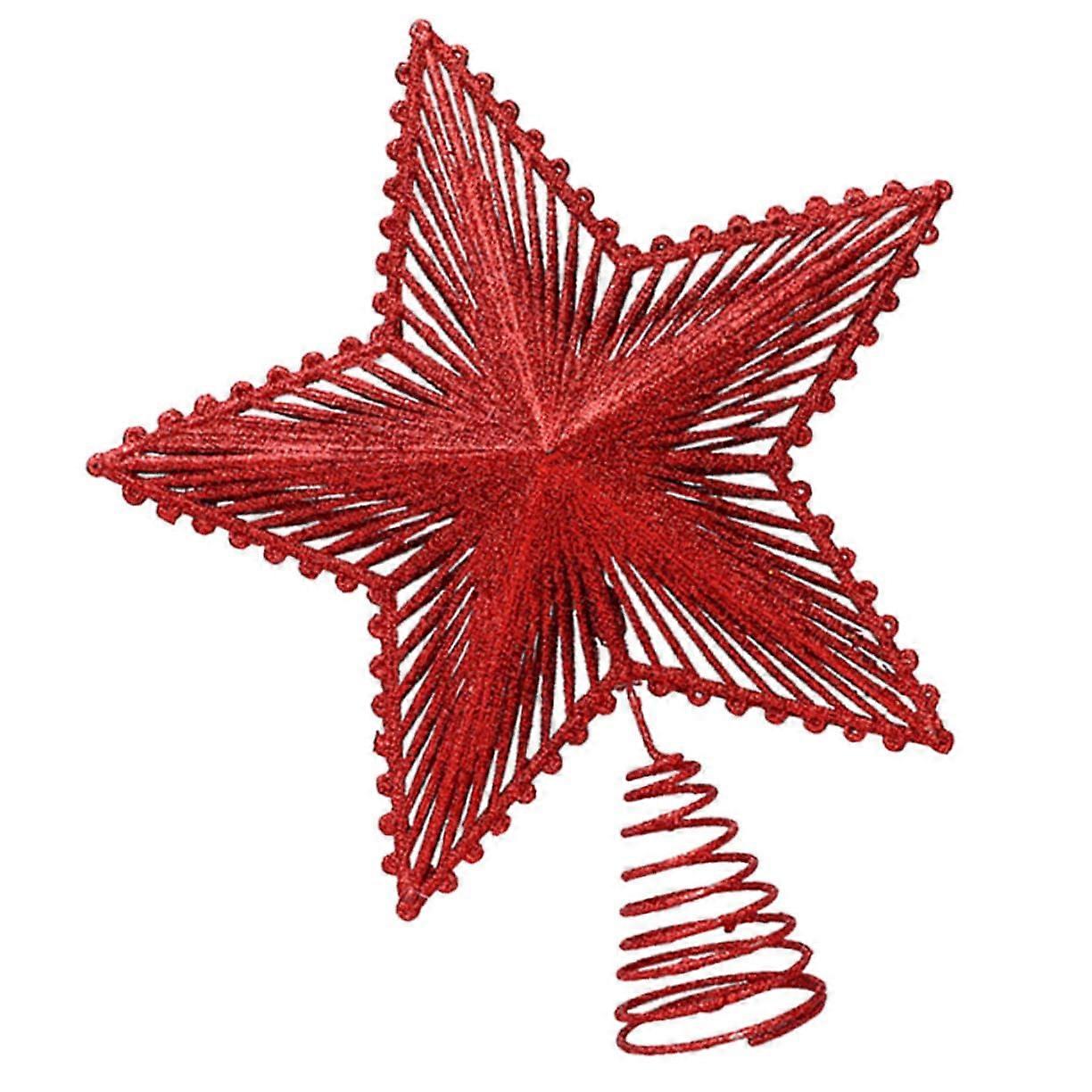 Christmas tree topper Red Star Decorative Tree Topper Reusable for Festive Occasions Adds a Festive Touch to Your Home