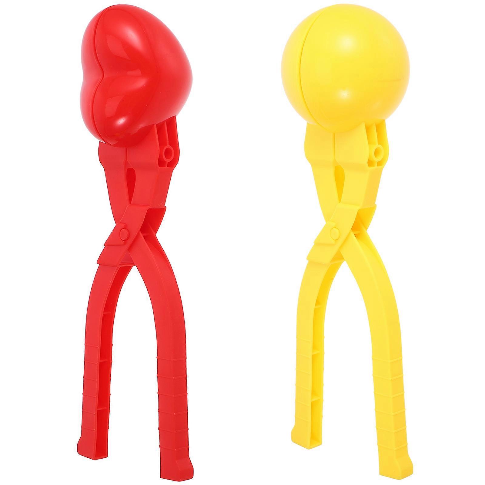 Snowball Maker Clip Plastic Sushi Making Molds For Family Gatherings Round Shape 2Pcs