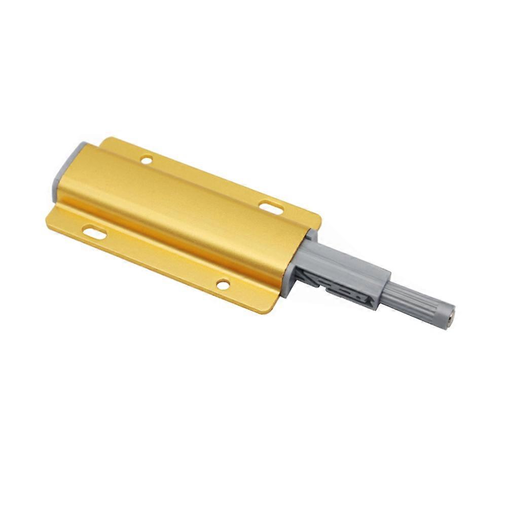 4pcs Alloy Cabinet Cupboard Latch Door Drawer Push To Open System Damper Buffer Cabinet Latch Door Closer (Golden)