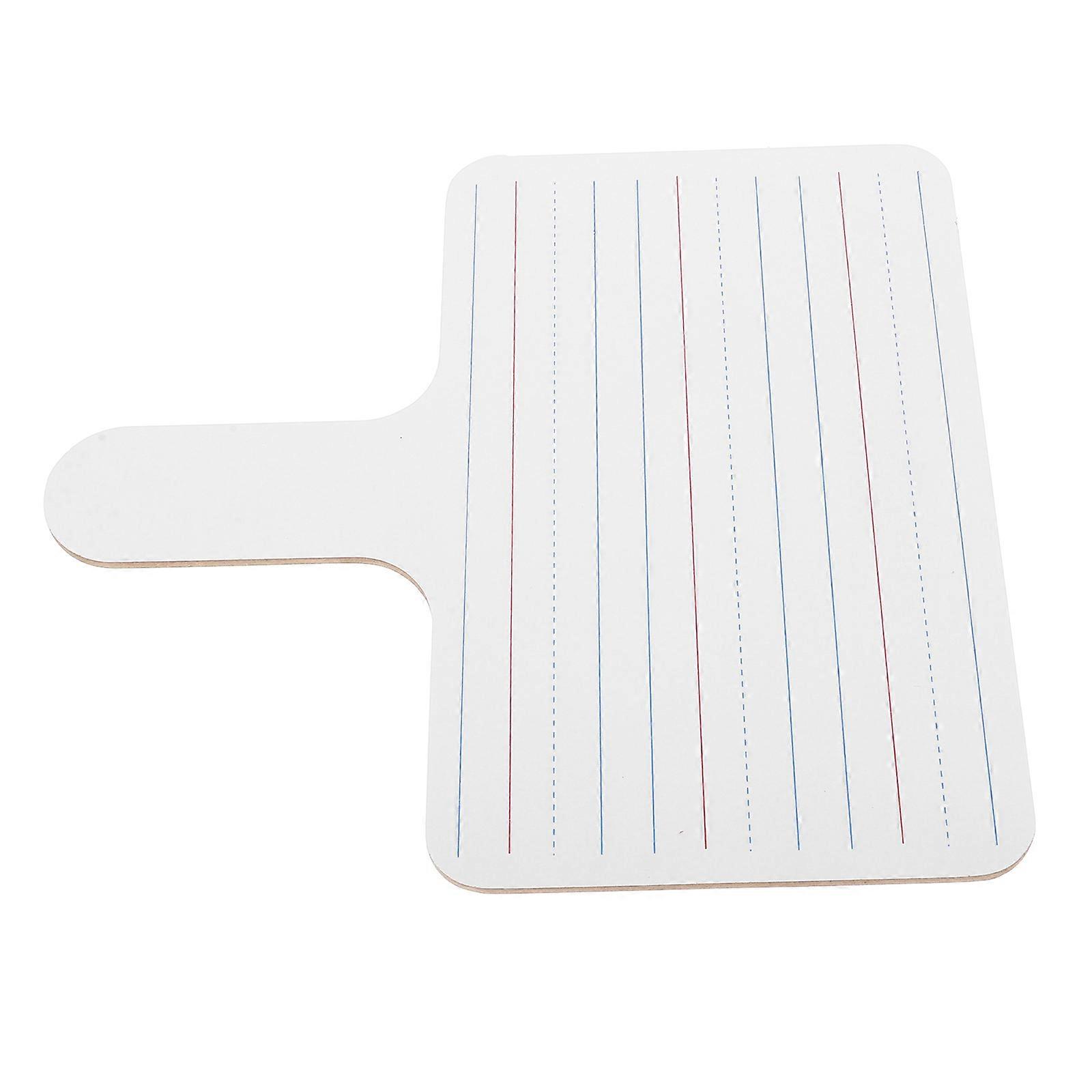 Mini Whiteboard Portable Handheld Answer Paddle Kids Spelling Practice Double Sided Design 1Pcs