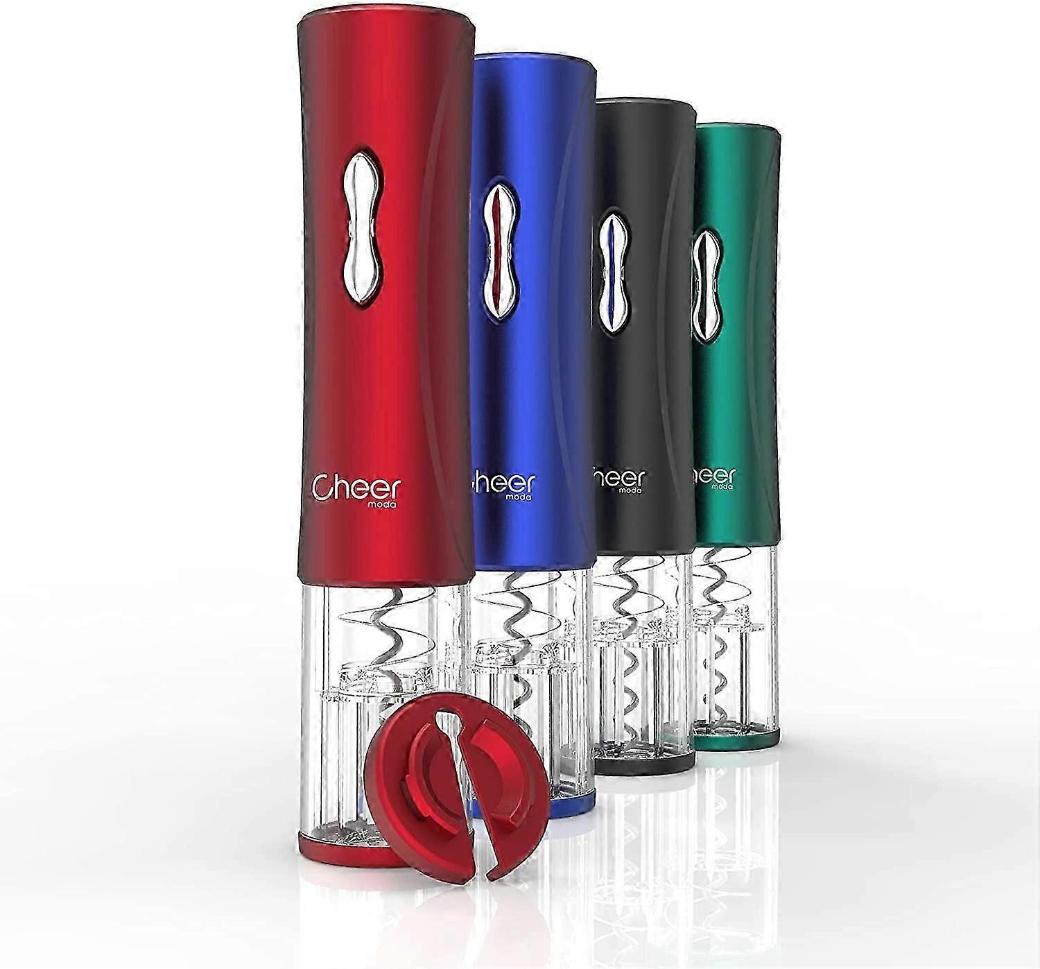 Electric Wine Bottle Opener with Foil Cutter - Cordless & Battery-Powered for Easy Uncorking