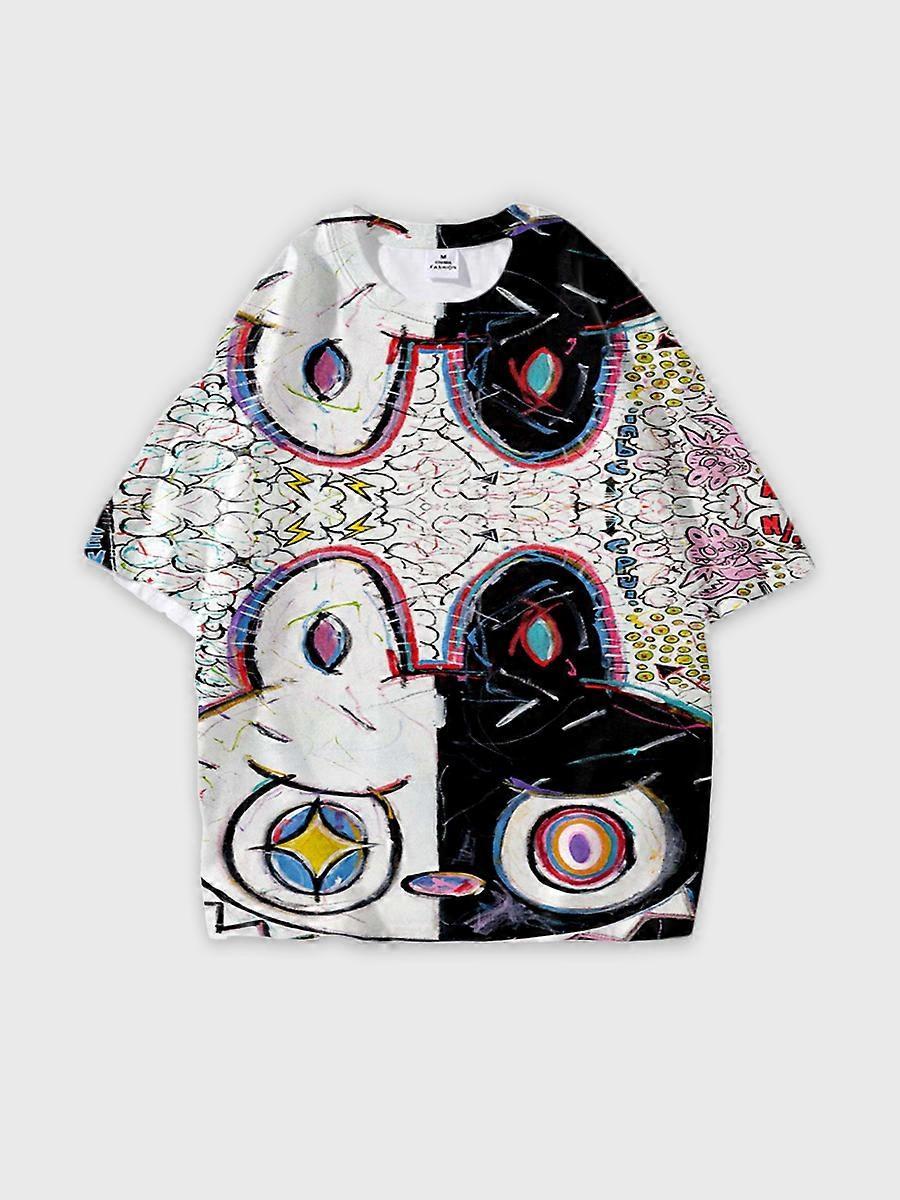 라운드넥 티셔츠, 루즈핏, 반팔, K706