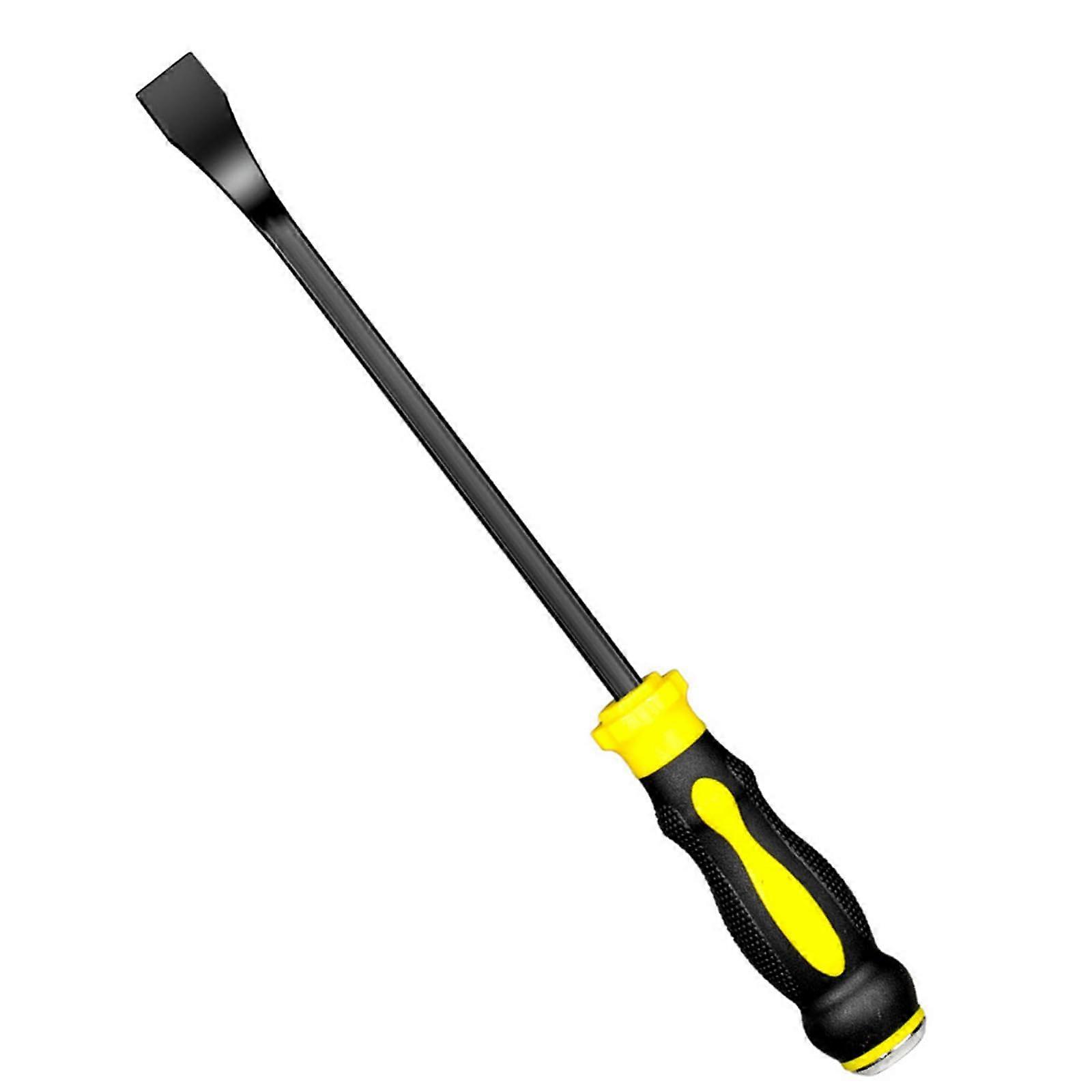 Lightweight Multipurpose Demolition Bar Tool for Tire Removal and Door Installation, 12 Inch Manganese Steel with Antislip Grip