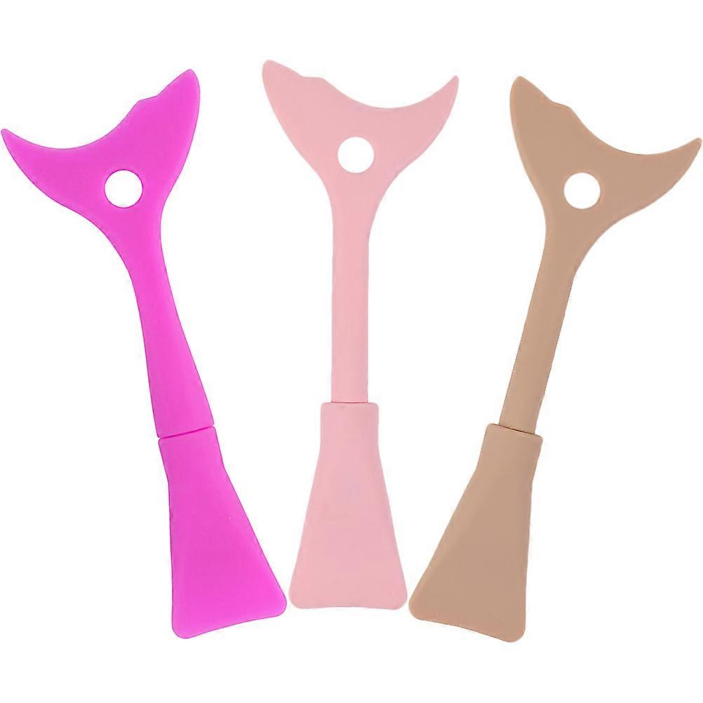 3pcs Silicone Eyelash Guard Mascara Shield Tool Eyeshadow Applicator Lash Shield For Makeup Artists Beginners