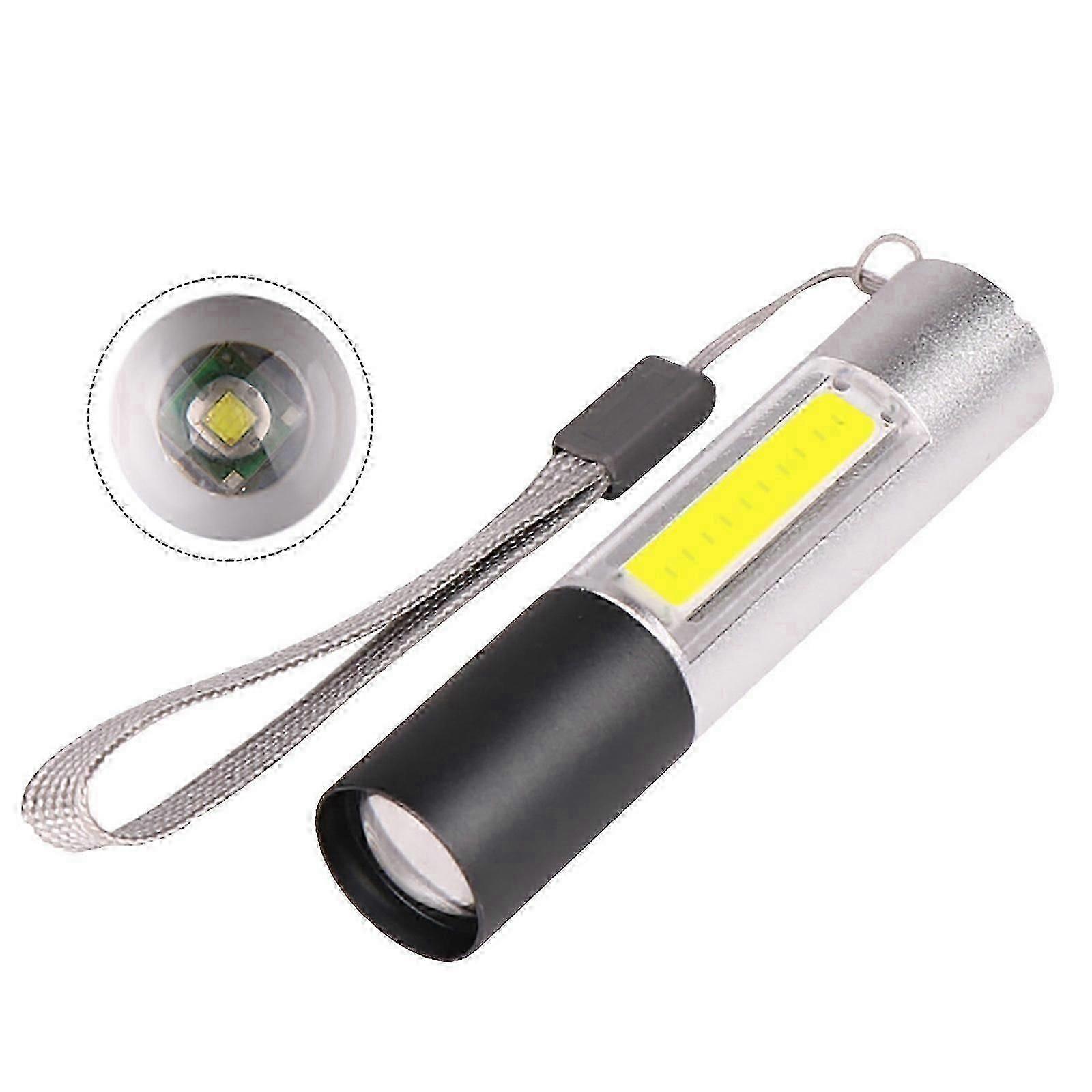 COB Flashlight Lighting Flashlight Handheld Mini Flashlight Household