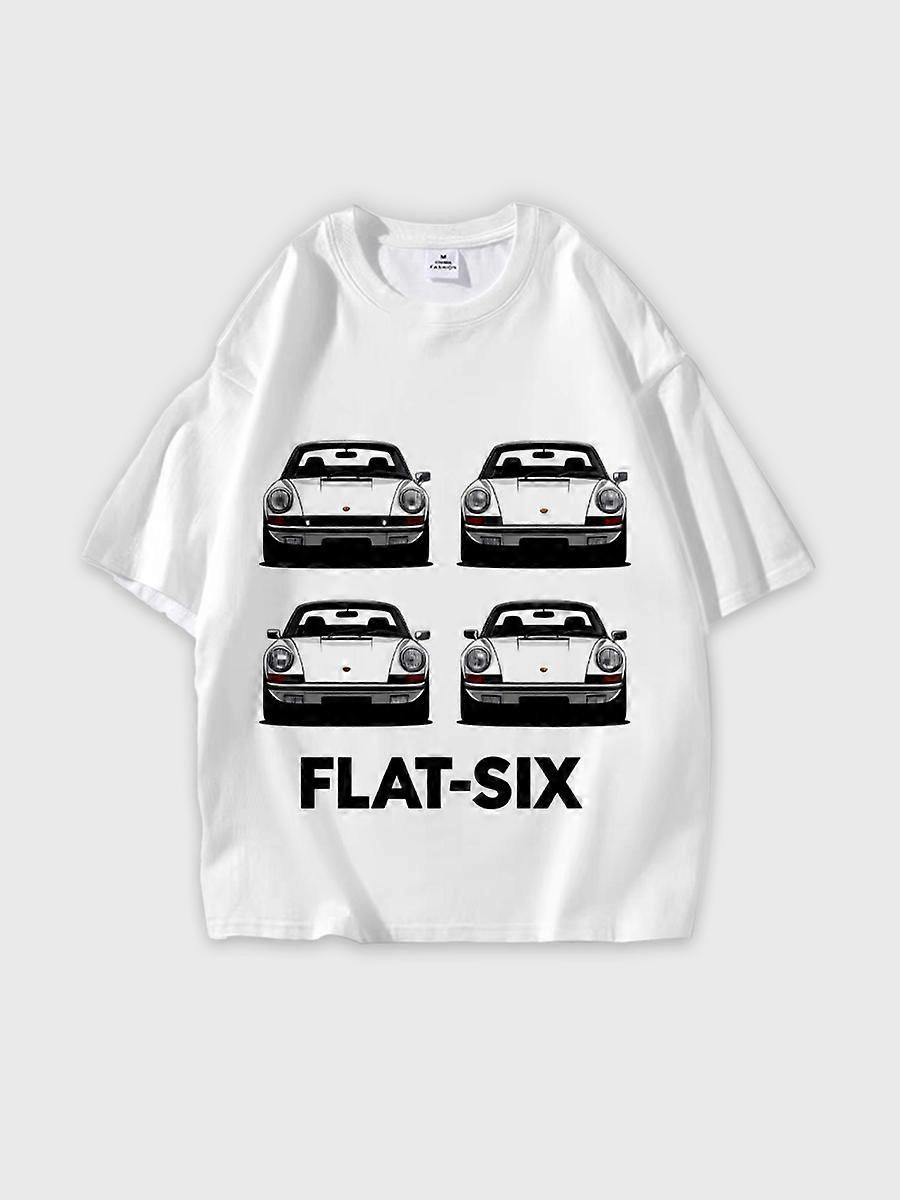 T-shirt round neck Pattern loose short sleeve O333