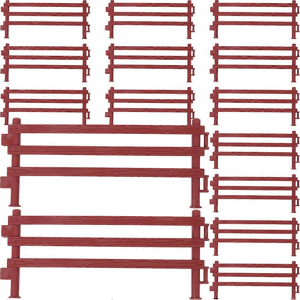 Simulated Fence Decor 30Pcs Multi PVC Mini Fence for Playing with Versatile Use