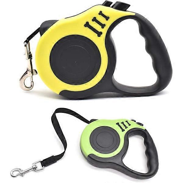 2pcs automatic retractable dog leashes for running, training and