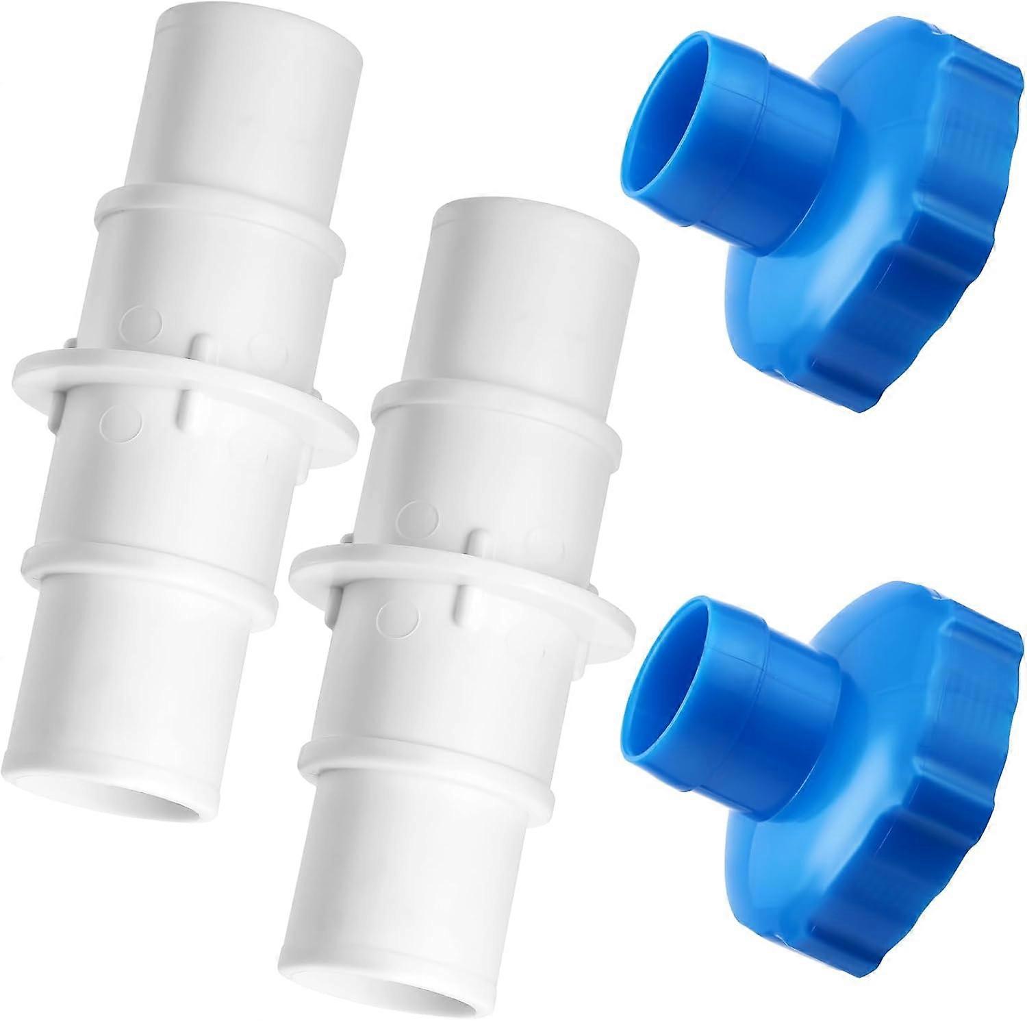 4 Pcs Pool Hose Adapter Kit, 1-1/4 or 1-1/2 Hose