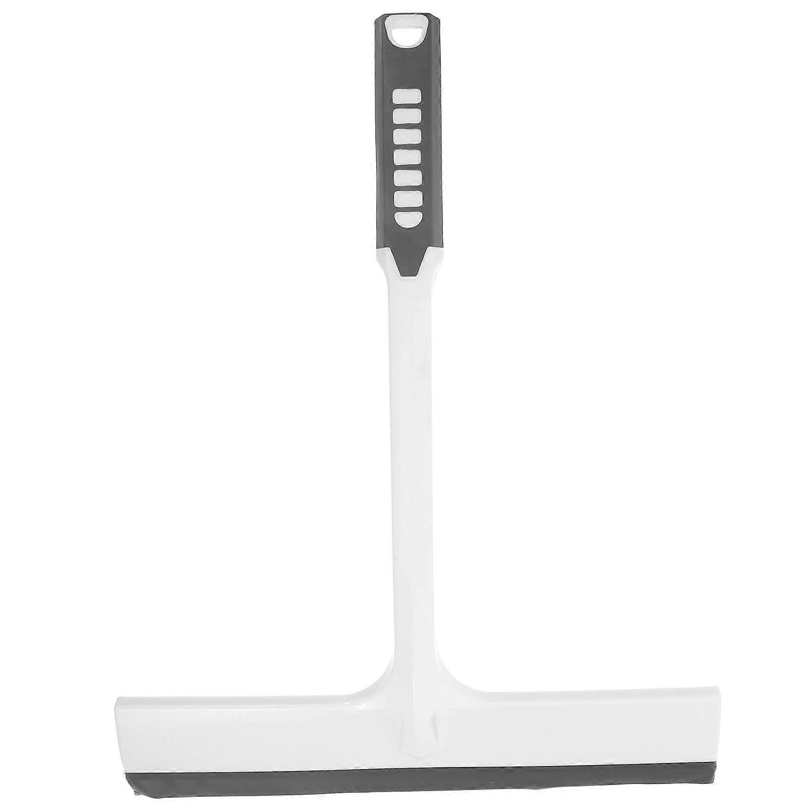 Window Cleaner with Ergonomic White Plastic Handle for Home Use Wet and Dry Dual Purpose 1pc
