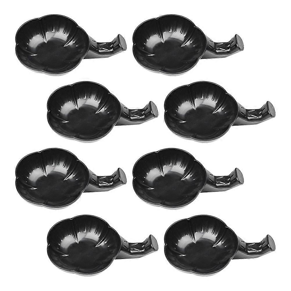 Multifunctional Inkwell for Home Use Durable Plastic Black Calligraphy Painting Ink Bowl 12pcs