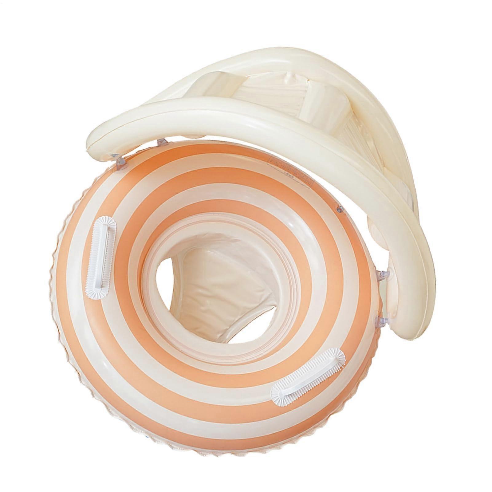 Baby Float – Inflatable Swimming Aid for Toddlers with Canopy, Rose