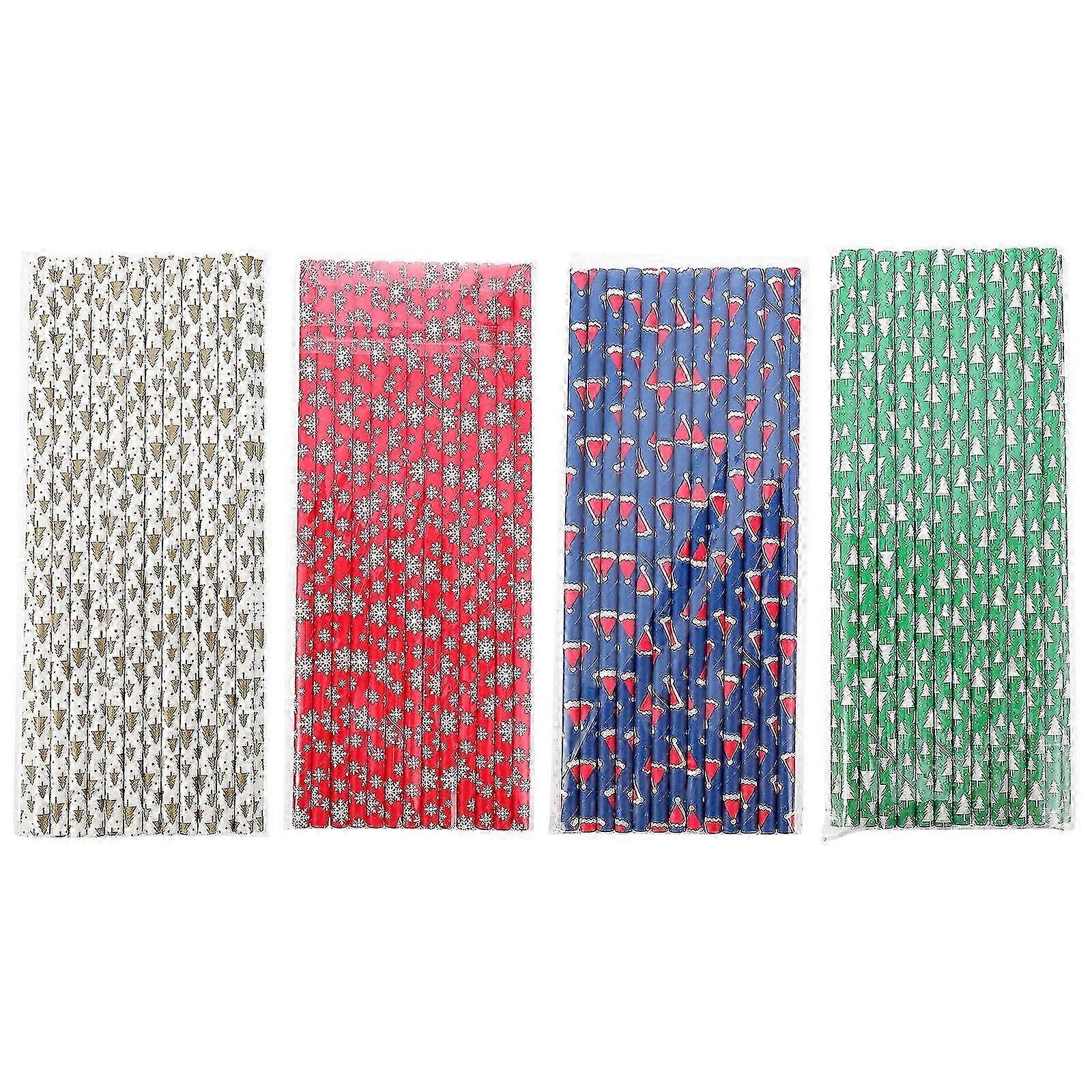 100 جهاز كمبيوتر شخصى القش ورقة يمكن التخلص منها القش الشرب القش الزخرفية شرب القش عيد الميلاد شرب القش لوازم حفلة عيد الميلاد