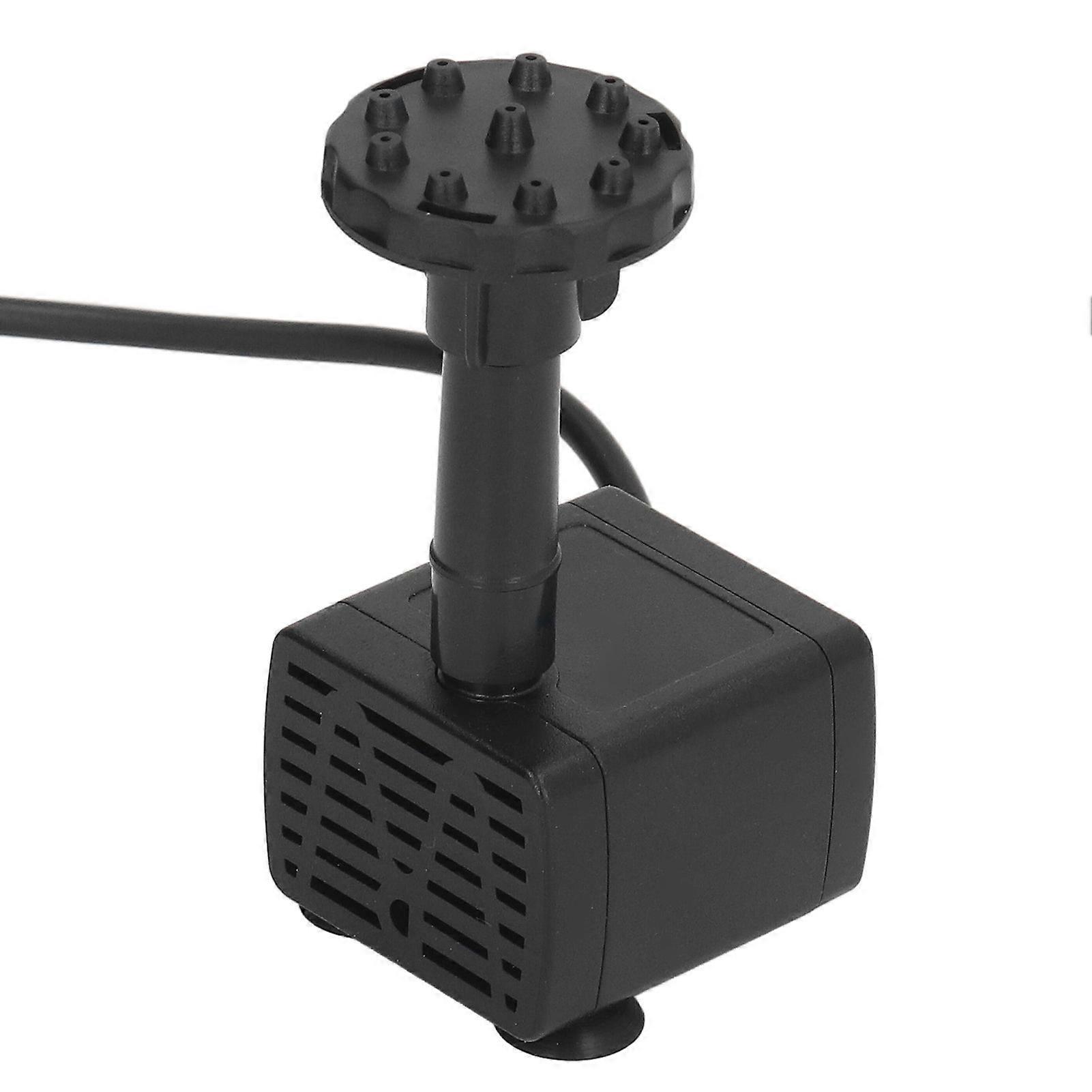 طقم مضخة المياه بالطاقة الشمسية 5 واط 75 سم ارتفاع 180 سم مضخة نافورة شمسية فعالة مع 6 فوهات للحديقة الخارجية DC 10V 