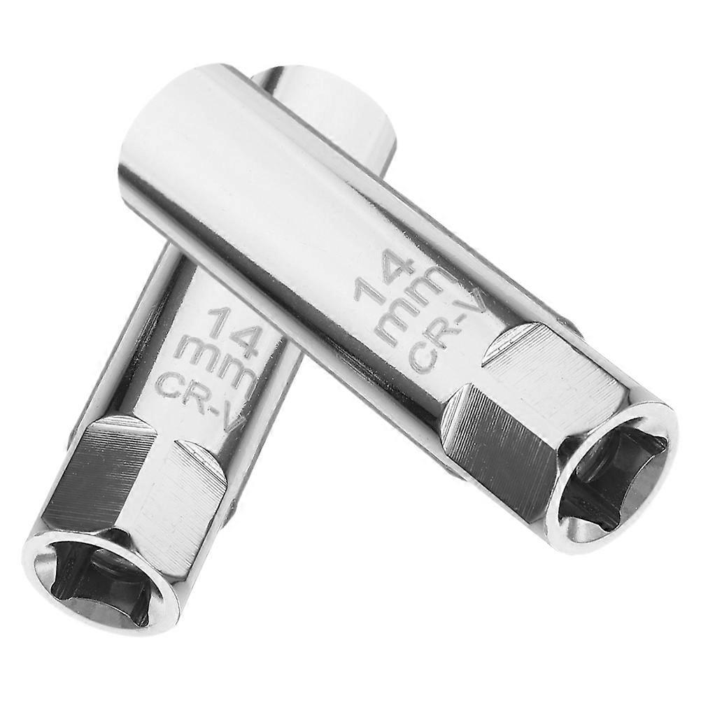 Vehicle Maintenance Spark Plug Sockets Car Spark Plug Iron 3/8'' Inner Diameter: 14mm Automotive Repair 2Pcs