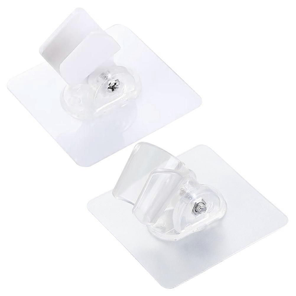 Non Perforated Showerhead Bracket Removable Shower Holder For Bathroom 2Pcs