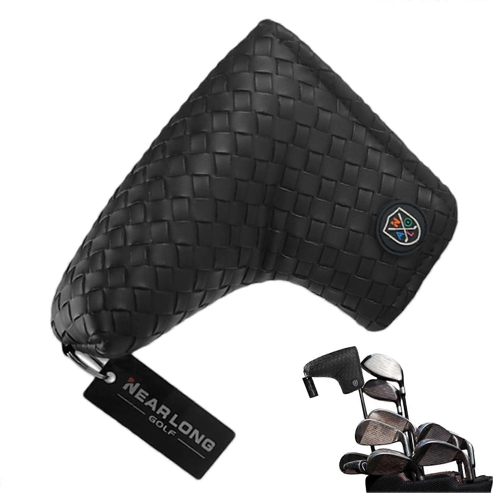 Leather Golf Putter Cover for Blade Mallet Putter, Stylish Golf Accessories