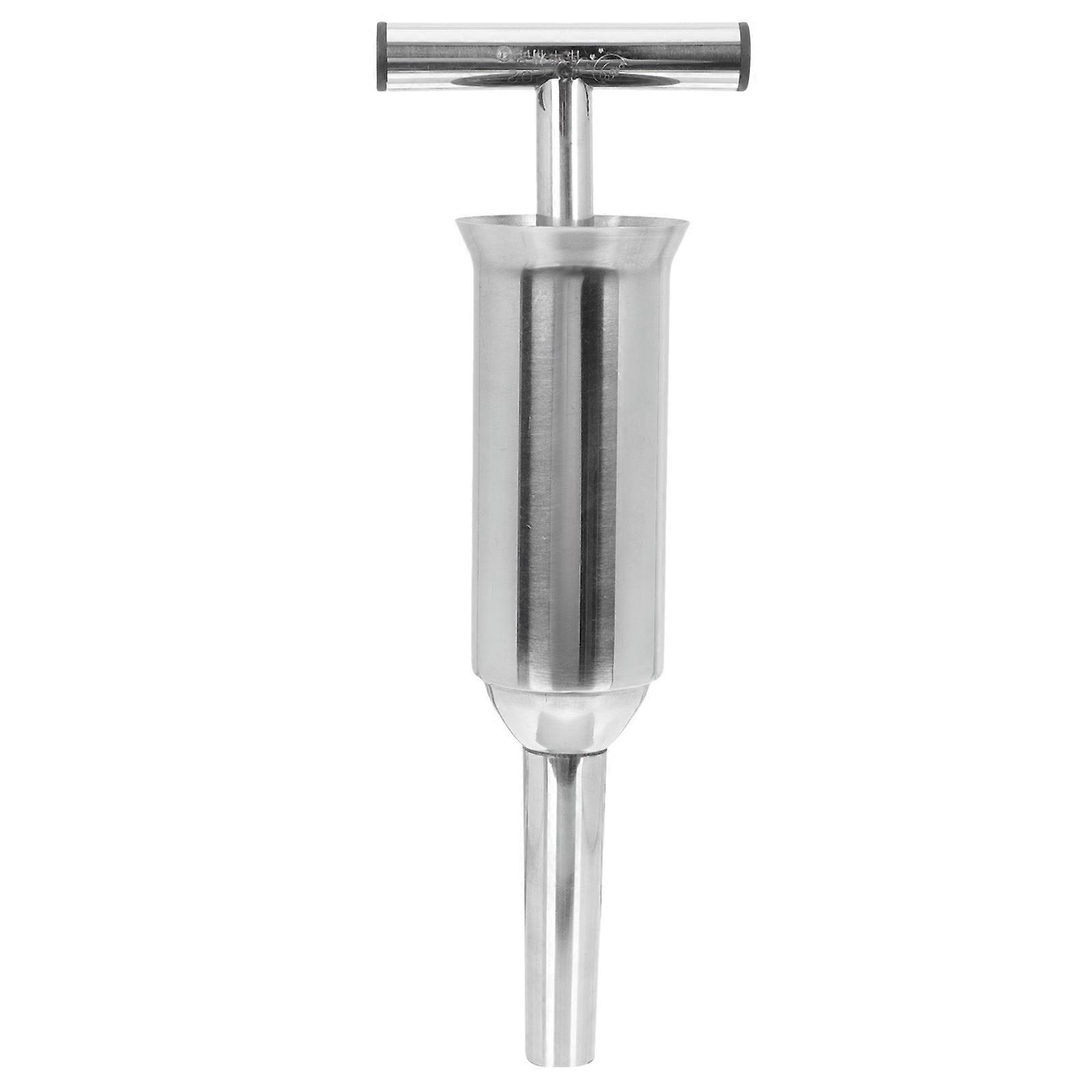 Stainless Steel Manual Sausage Stuffer for Home & Commercial Use – Ergonomic Handheld Meat Filler for Pork, Chicken & Lamb Intestines – Easy to Use
