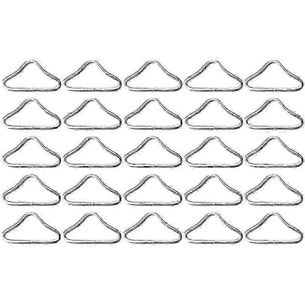 30pcs trampoline triangle boucles métal triangle anneau boucles triangle triangle connecteurs sangle fermoir