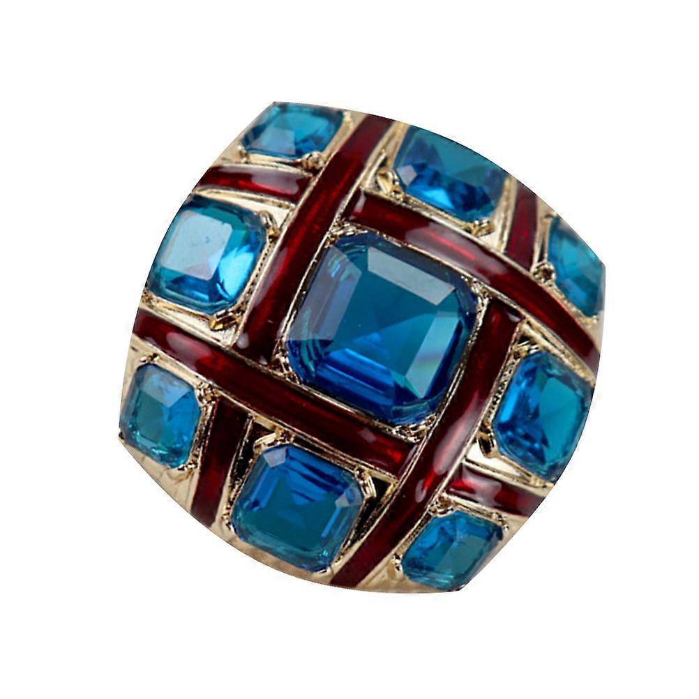 Blue Alloy Decorative Brooch for Clothes Fashion Accessory with Durable Design