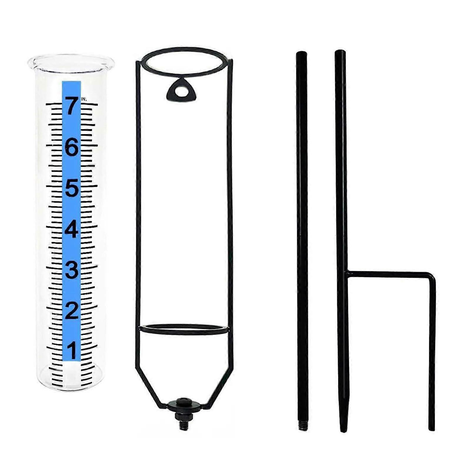 Adjustable water volume rain gauge, , easy to read, artificial rain gauge with inner cup, iron rain gauge, yellowing