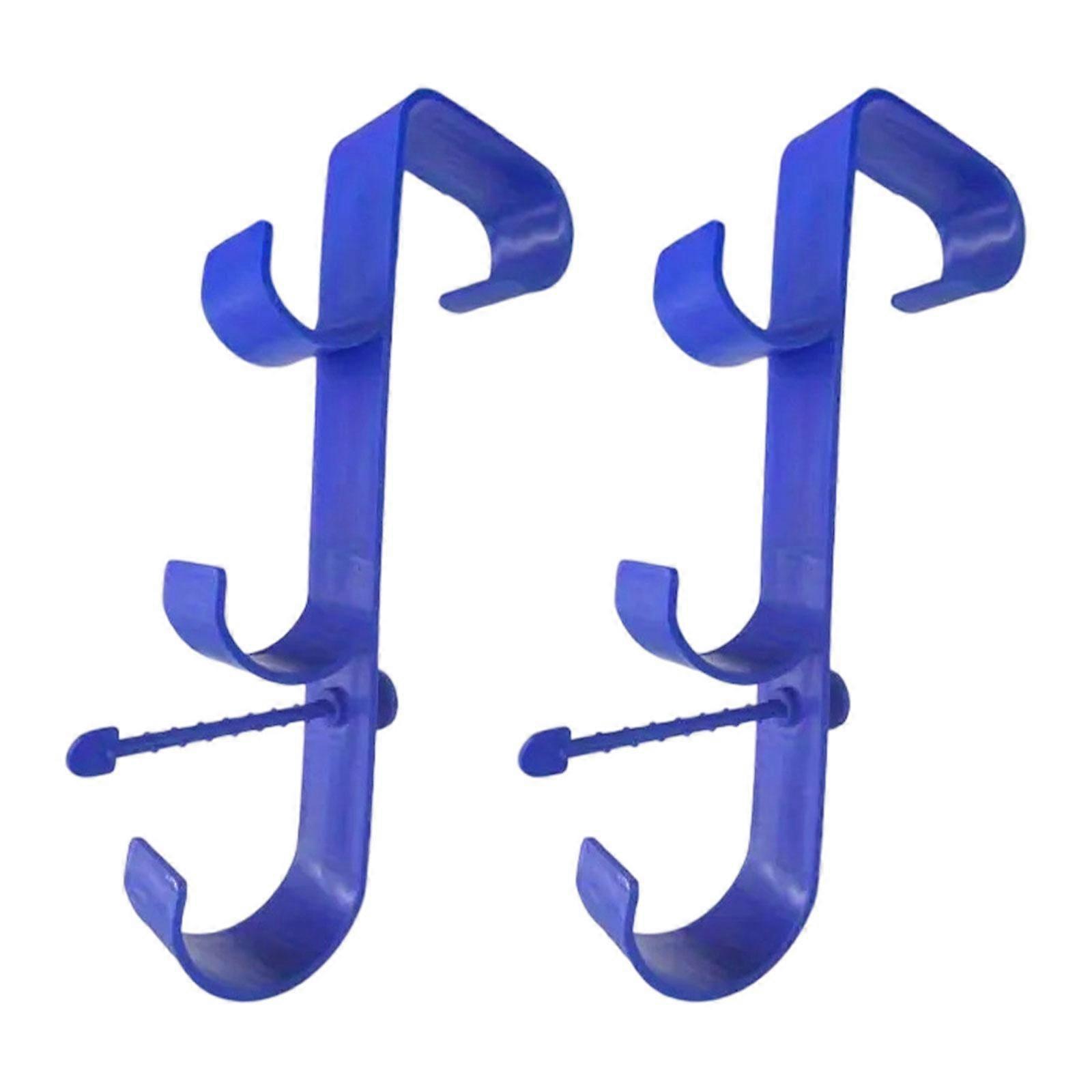 Pool Pole Hanger,Tool Holder,Triple Hooks,Equipment Poolside Pool Leaf Skimmer