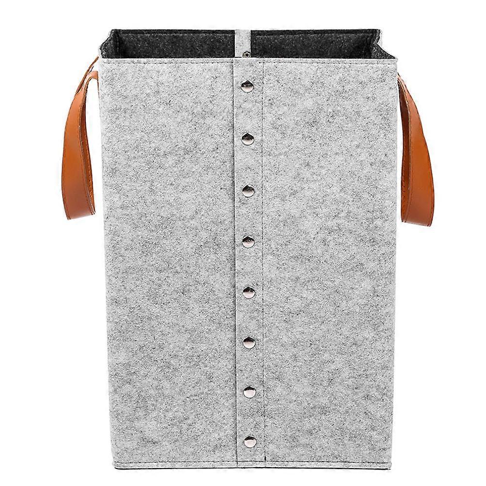 Felt Laundry Basket 1Pc Rectangular Storage Container For General Users Washable And Stain Resistant