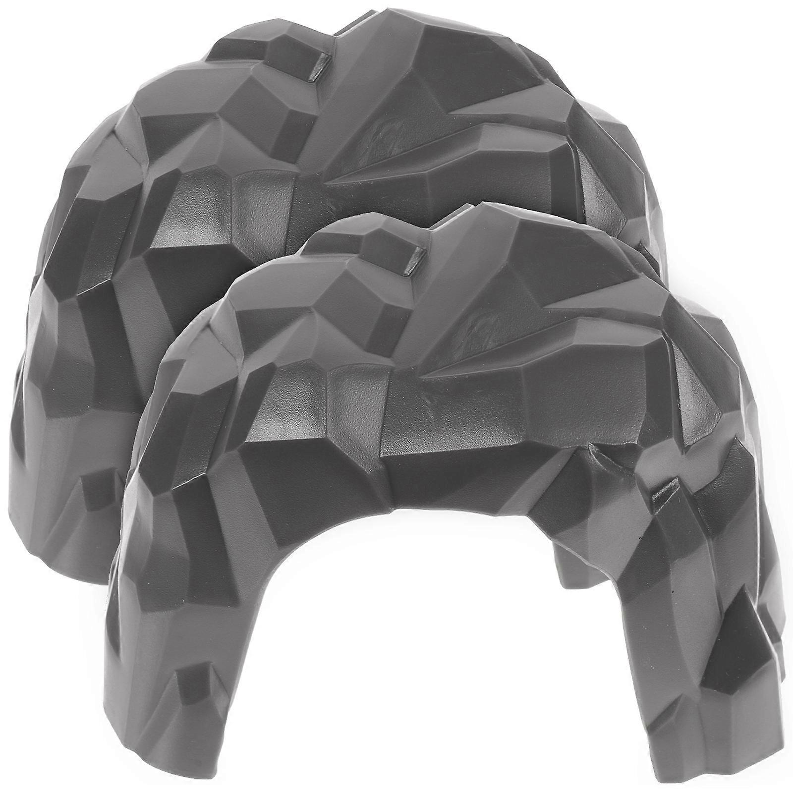 子供用装飾トンネルモデル プレイルームガーデン裏庭 頑丈なグレー 2 個子供用おもちゃ