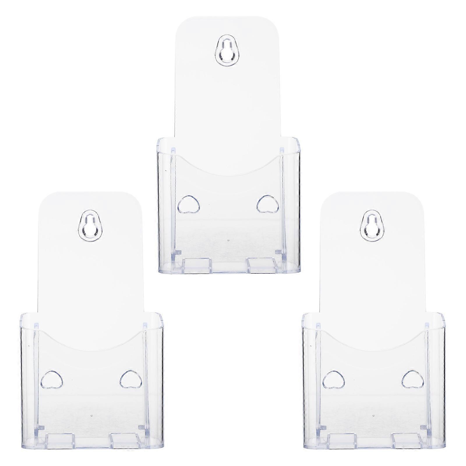 3pcs Acrylic Pamphlet Display Stand for Booklets