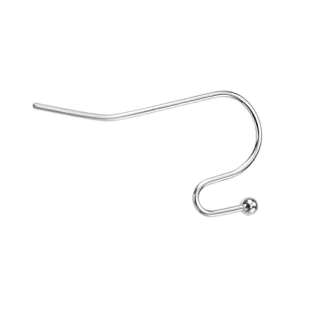 100PCS fai da te orecchini in acciaio inossidabile per ragazze e donne colore argento leggero e resistente