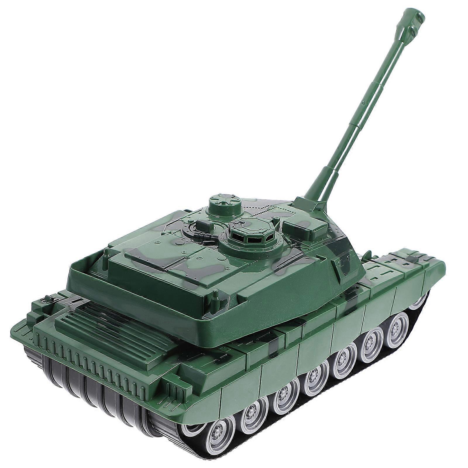 Tank Model with Rotatable Turret 1 Set Simulation War Toy for Desktop Decoration