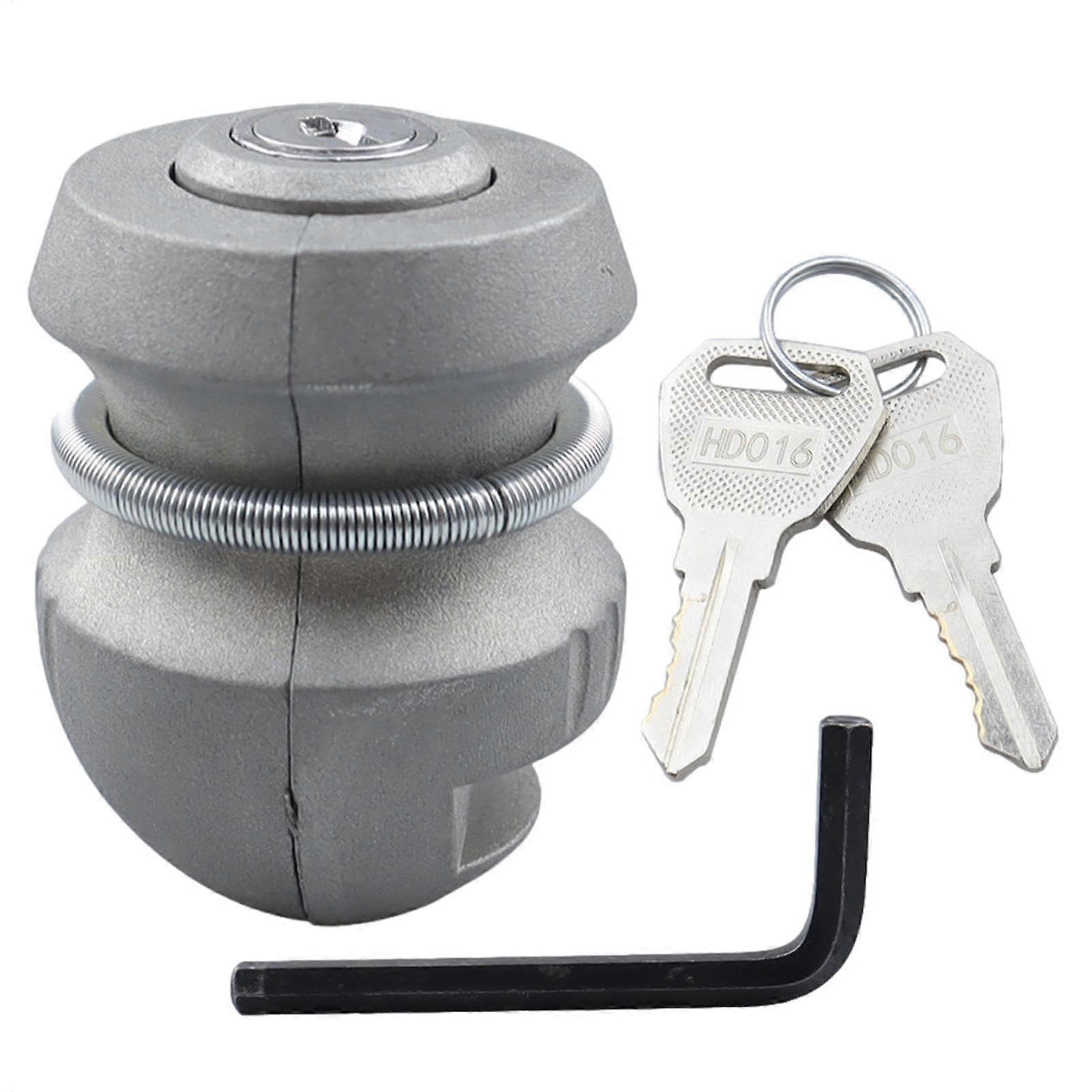 Hitch Lock, Trailer Coupling Lock | Anti-Theft Zinc Alloy Security Device for Caravan Storage, Universal Fit