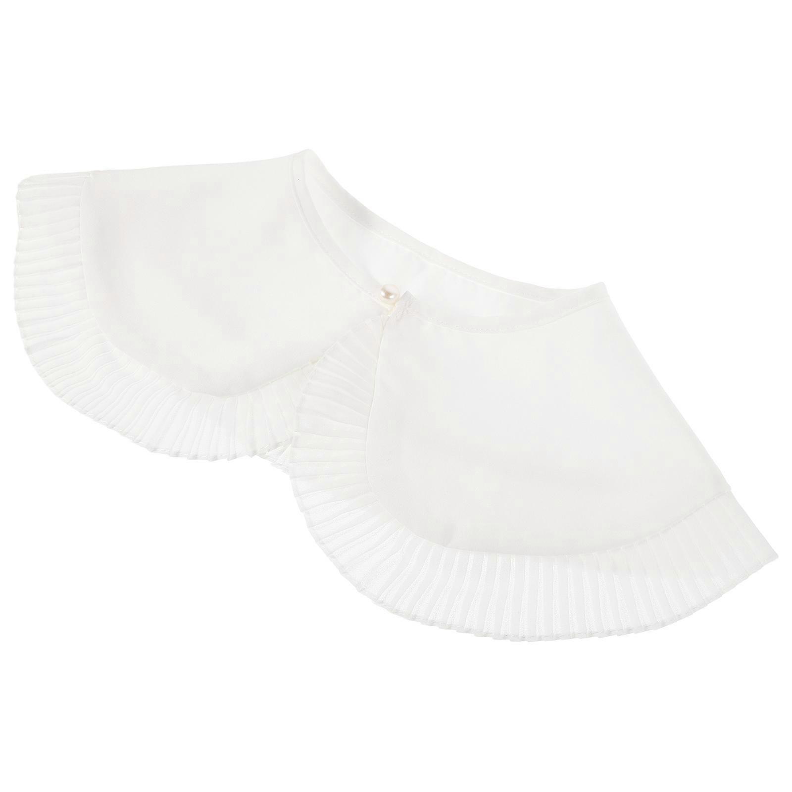 Stylish Removable Faux Collar for Women – Ruffled Detachable Shirt Collar for Theme Parties & Festive Events – Versatile Fashion Accessory