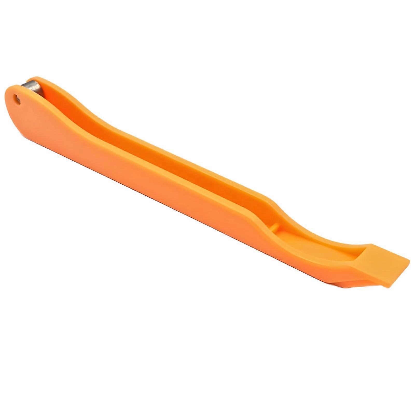 Stained Glass Film Tool with Orange Handle, 7/32 Inch Copper Roller for DIY Glass Art and Soldering Projects