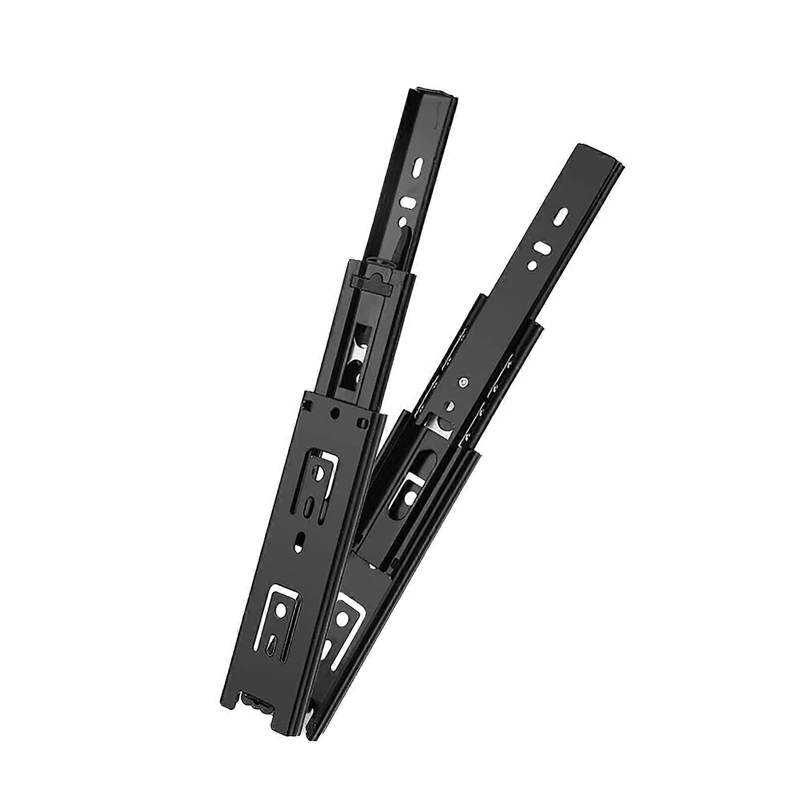 8-Inch Metal Drawer Slides, Full Extension 3-Fold Steel Glide Rails, Side-Mounted, 45 kg Load Capacity, For Office/Kitchen Drawers, 2-8 Pieces