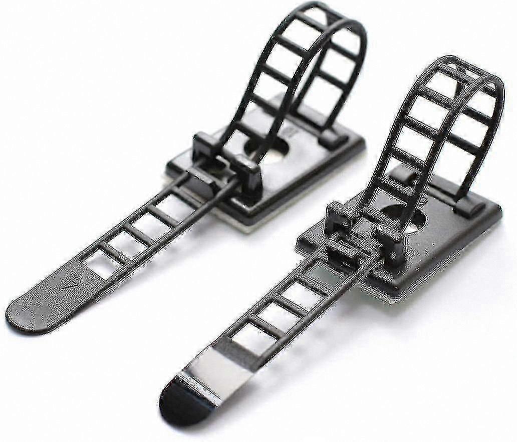 Adjustable Nylon Cable Ties with Adhesive Backing, 50 Pack for Easy Cord Management