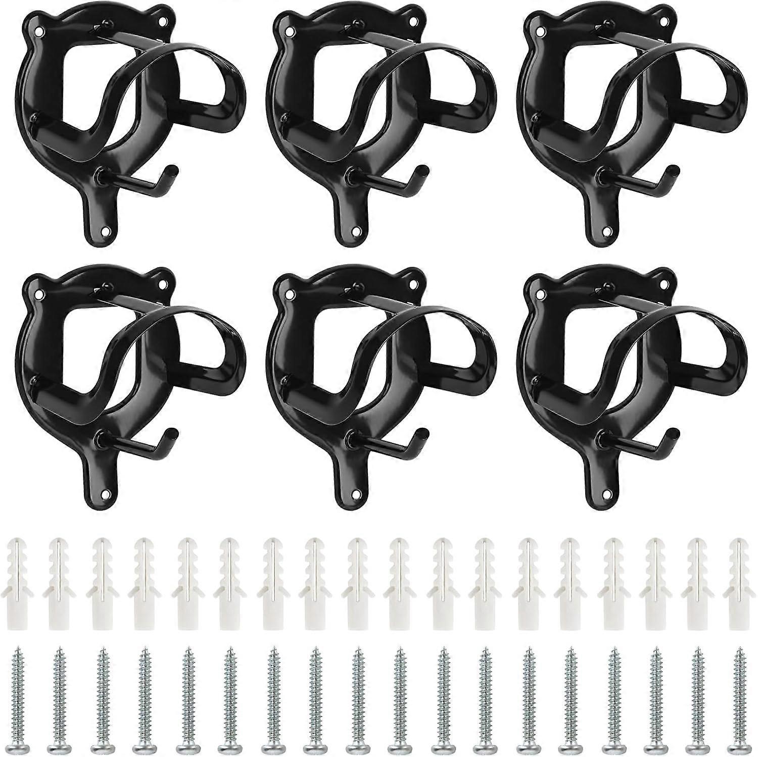 Horse Bridle Rack Portable Bridle Holder 6-Piece Bridle Hook Storage Black Keeps Tack Neat