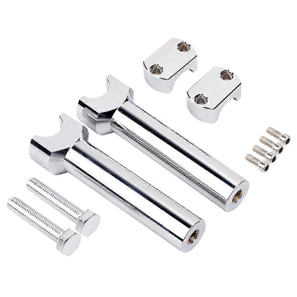 Universal Motorcycle HandleBar Risers, 1 inch (25mm) Bar Clamp Adaptor