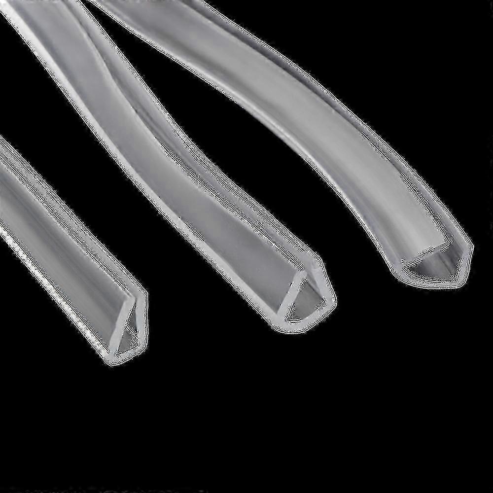 II Meters U-channel Rubber Edging Sealing Strip Shower Door Glass Durable Tape Edge Guard Weatherstrip Multiple Size
