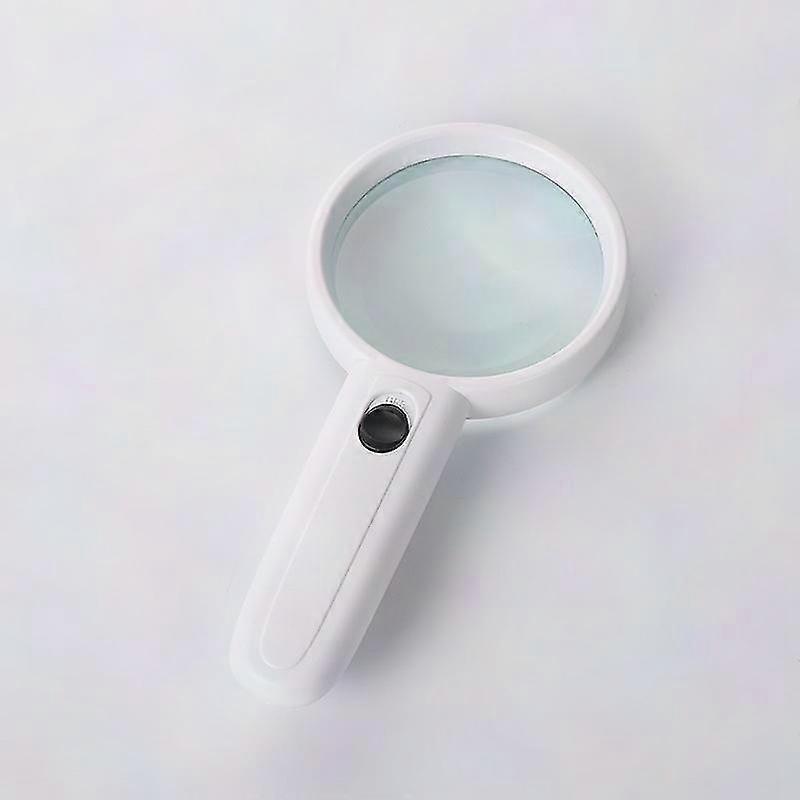 1pc Handy 3X Magnifying Glass with LED for Reading, 172x84x26mm