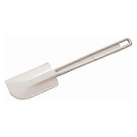 Rubber End Kitchen Spatula: 16-Inch Length, 405mm Mixing Turner, White Baking Utensils