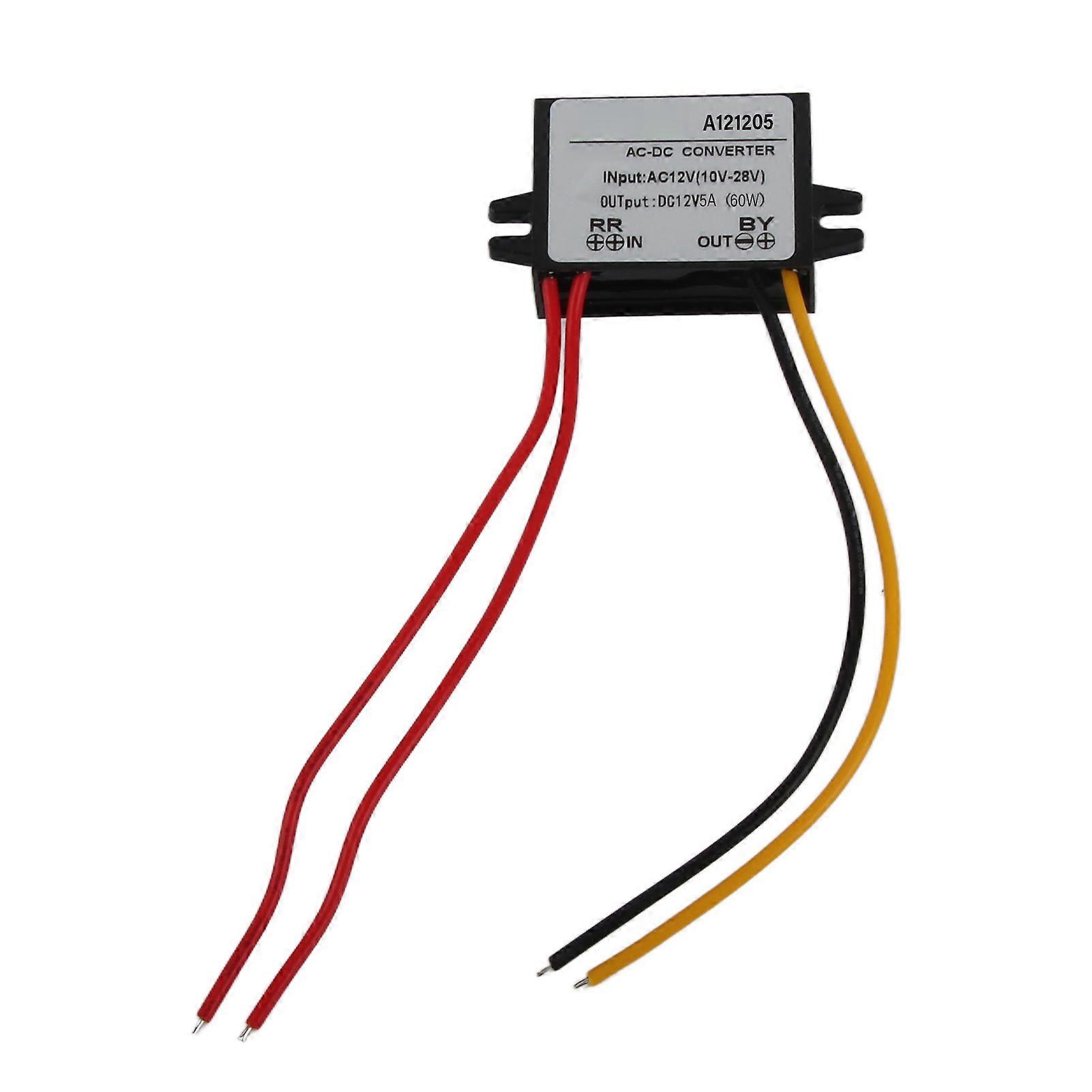 AC 10-28V to DC 12V Buck Converter Power Supply Module 5A, AC DC Step Down Voltage Regulator for Electronics Projects