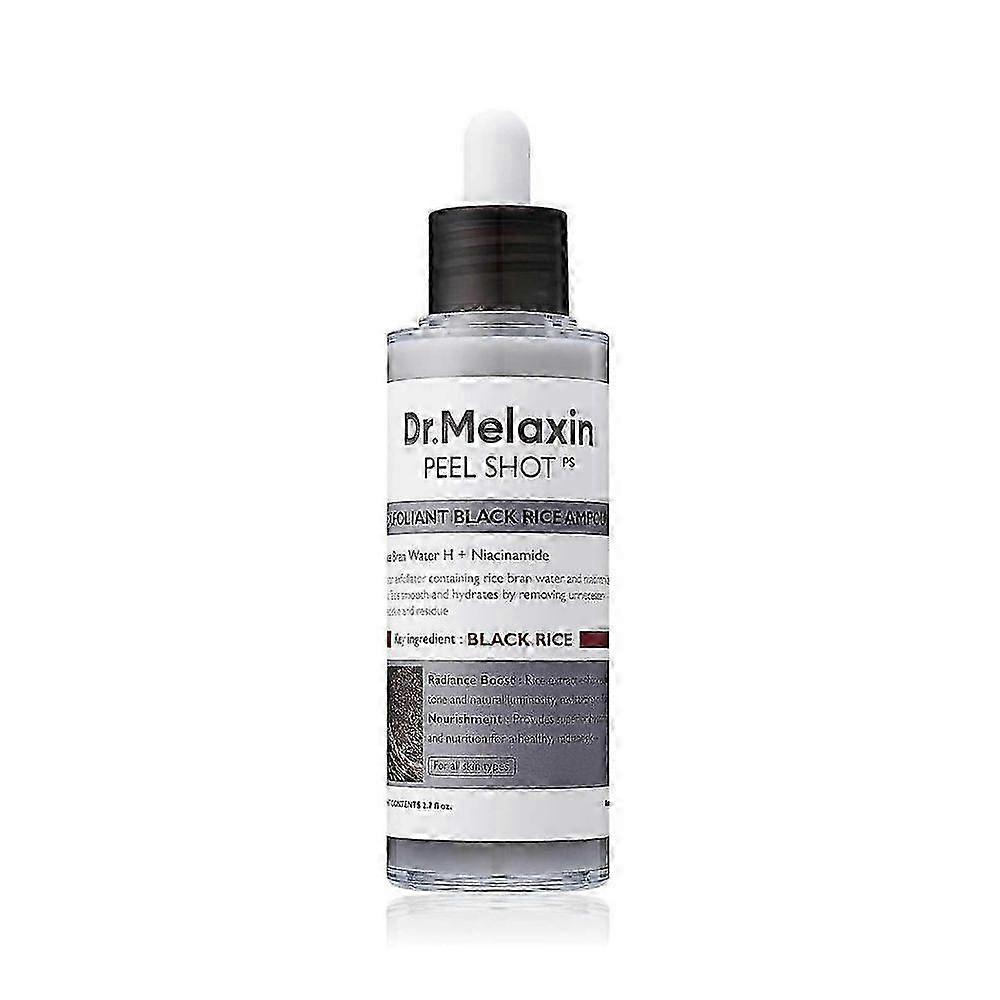 Βελτιωμένο δέρμα με Dr.Melaxin PEEL SHOT GLOW EXFOLIANT Αμπούλα ρυζιού (White &; Black Rice Dual Pack)