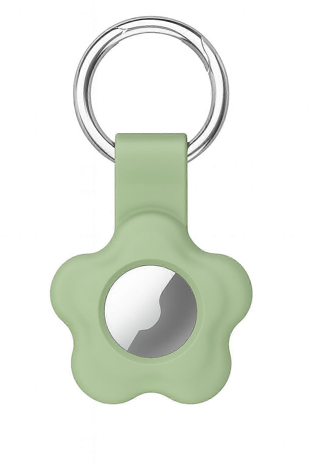 Silicone Tracker Holder with Strap – Compatible with Bluetooth Tracking Tags – Secure Keychain for Bags, Pets, and Kids GonzRise (Green)