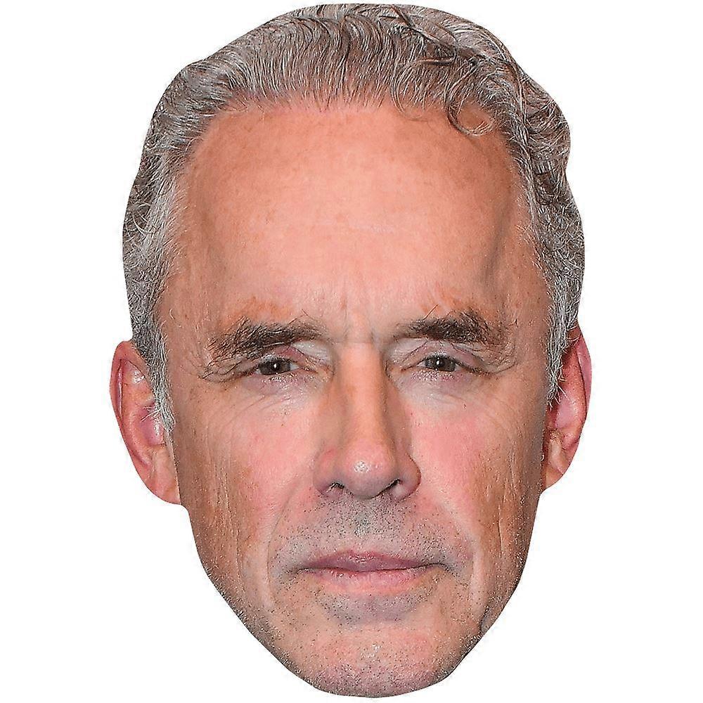Jordan Peterson (Stubble) Celebrity Mask, Flat Card Face