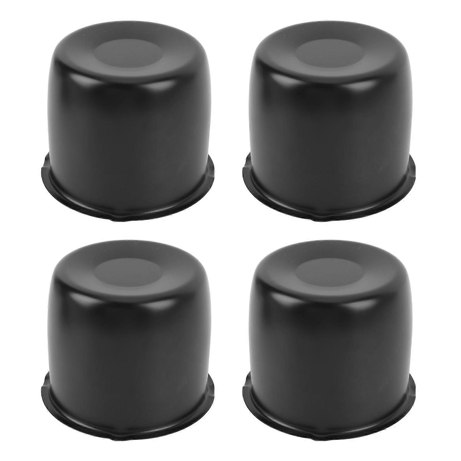 4Pcs 4.25 Inch Wheel Center Caps Carbon Steel Push Through Hub Covers for 4.25in Center Bore Truck Trailer RV SUV Wheels Rims