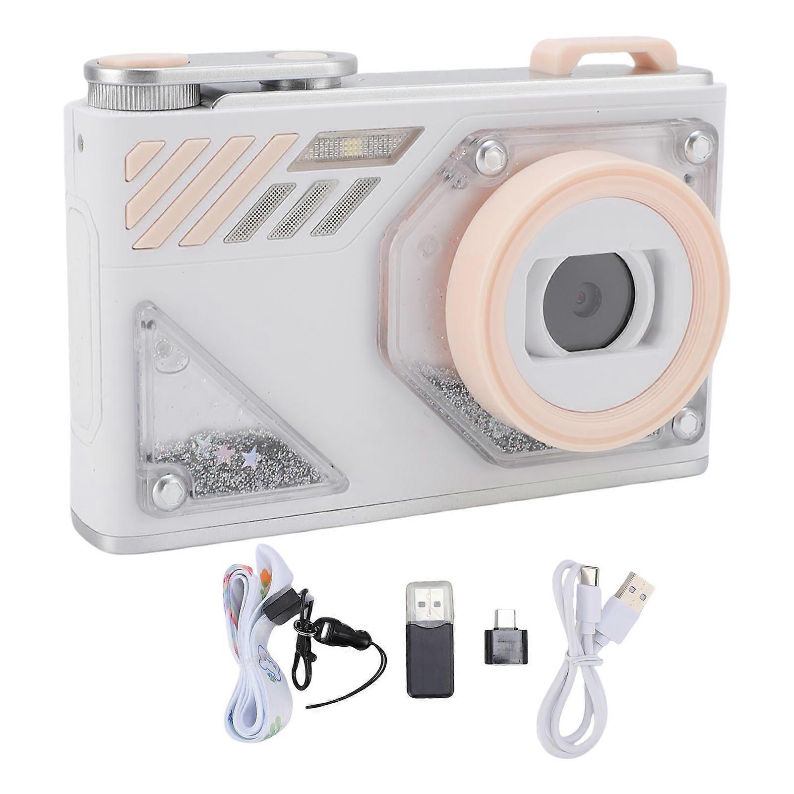 Digital Camera 1080P HD 48MP 8X Zoom Front Rear 2 Lens Portable Small Auto Focus for Students