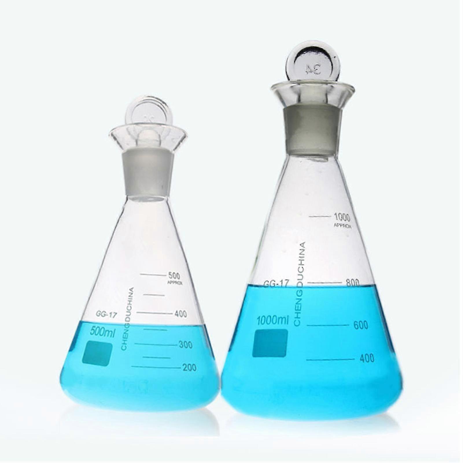 Conical flasks, 50 - 1000ml, thick-walled, durable and anti-volatile