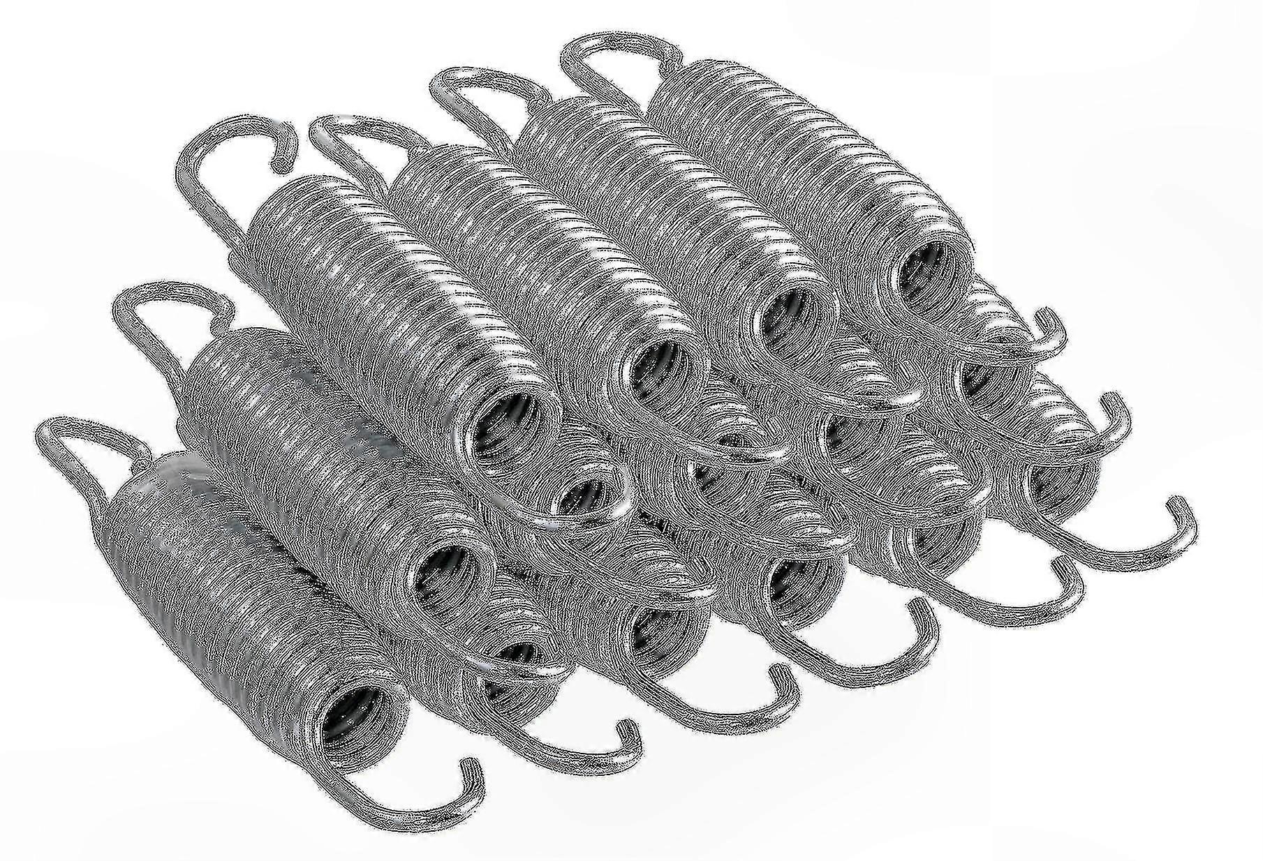 Durable Zinc-Coated Springs for Trampolines, 15PCS, Various Sizes to Boost Bounce Efficiency