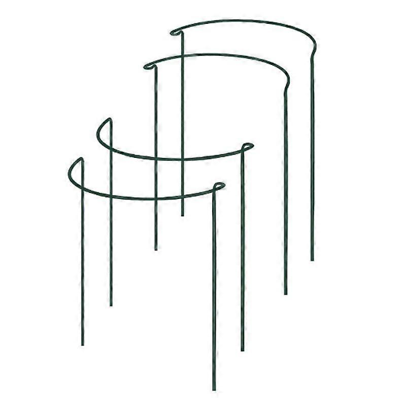 Support Stake, 4-Pack Half Garden Supports, Support Ring, Garden Border Supports